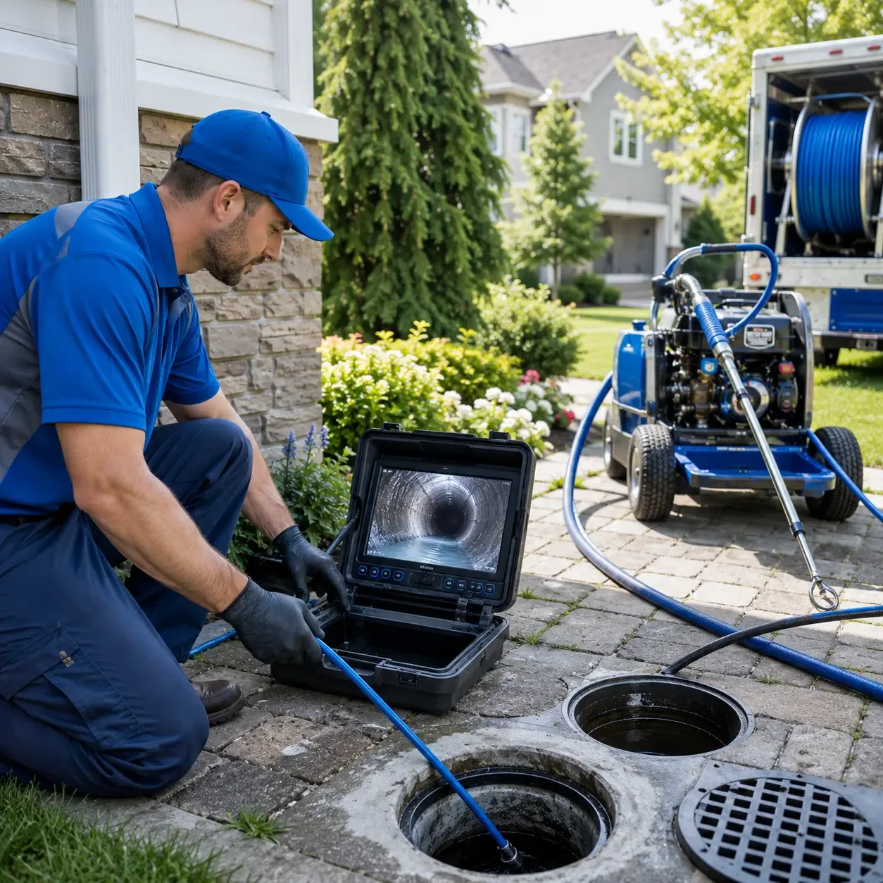 Outdoor drain cleaning professionals serving Lake Mills, WI