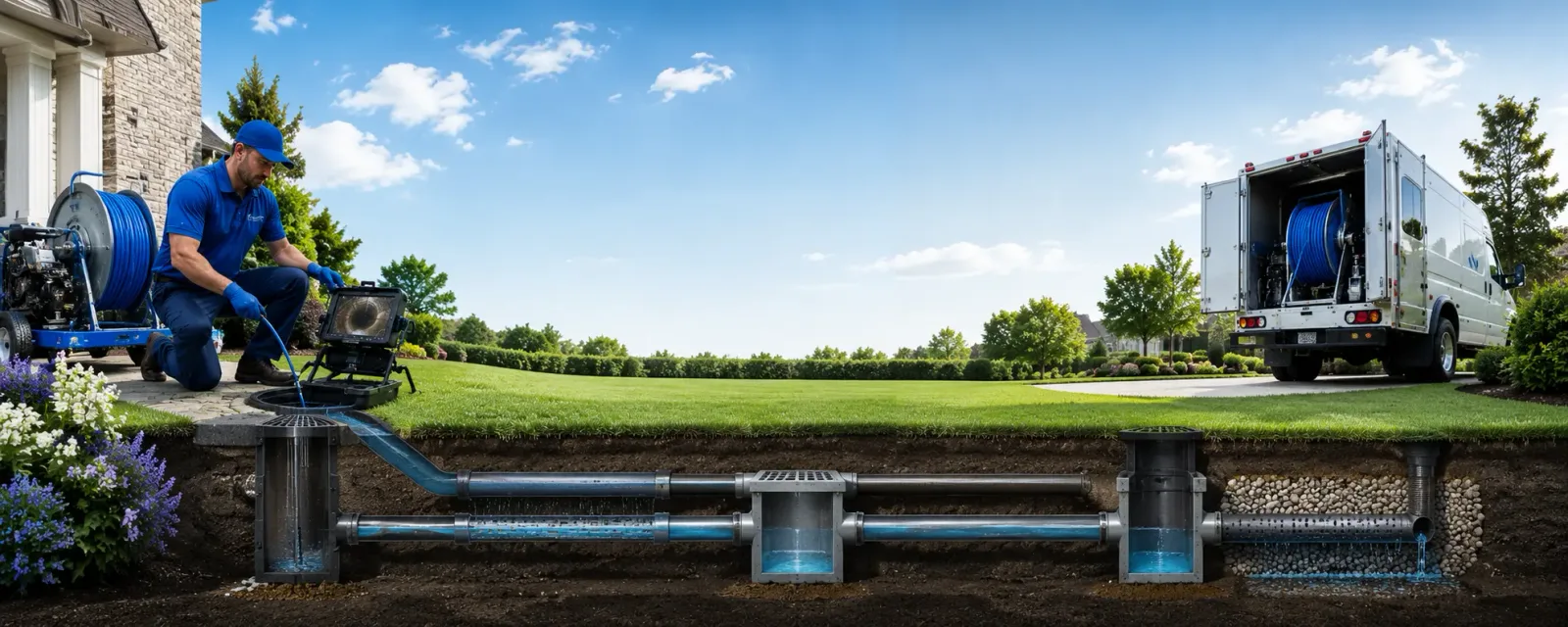 Outdoor drain cleaning information for Lake Mills, WI